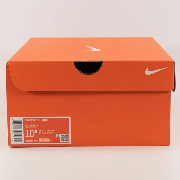 Nike Free RN 2018 'Triple Black' 942836-002 Running Multi Size
