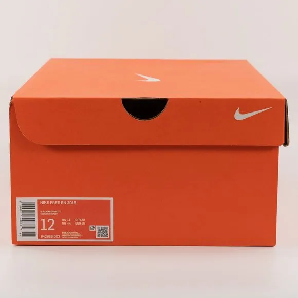 Nike Free RN 2018 'Triple Black' 942836-002 Running Multi Size