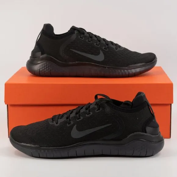 Nike Free RN 2018 'Triple Black' 942836-002 Running Multi Size