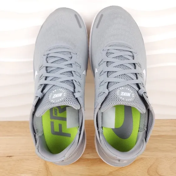 Nike Free Run 2018 Sneakers Mens Size 8 Wolf Gray Running Shoes 942836-003