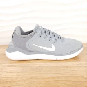 Nike Free Run 2018 Sneakers Mens Size 8 Wolf Gray Running Shoes 942836-003