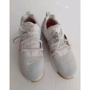 Nike Free Run Mesh Sneakers White Red Gum‎ Sole Athletic Training Running Shoes