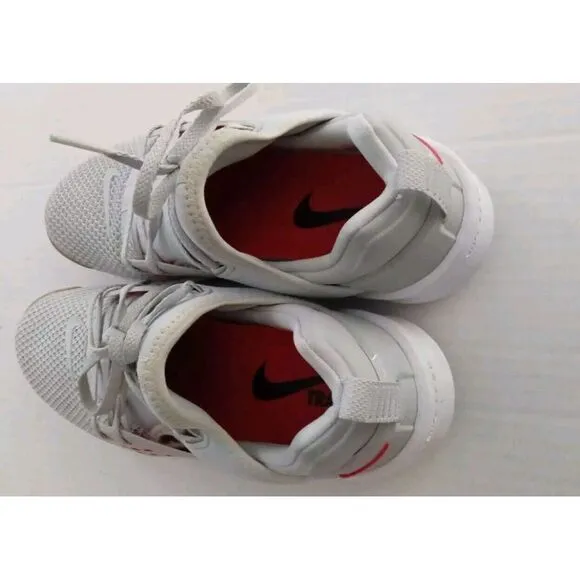 Nike Free Run Mesh Sneakers White Red Gum‎ Sole Athletic Training Running Shoes