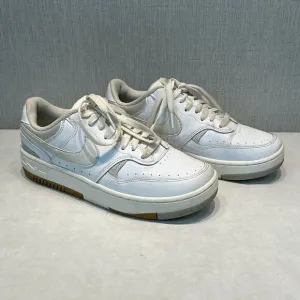 Nike Gamma Force Womens Sneakers White Beige Sz 8 Tennis Shoes