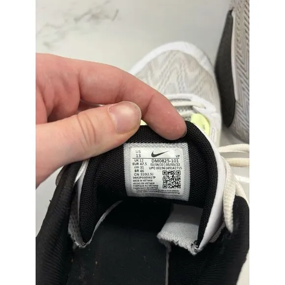 Nike Giannis Immortality 2 White Black Volt DM0825-101 Basketball Shoes Men's 13