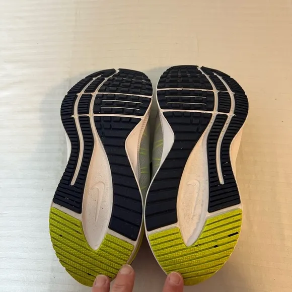 Nike Gray and Neon Yellow Running Shoes