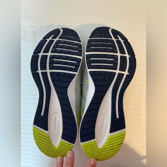 Nike Gray and Neon Yellow Running Shoes