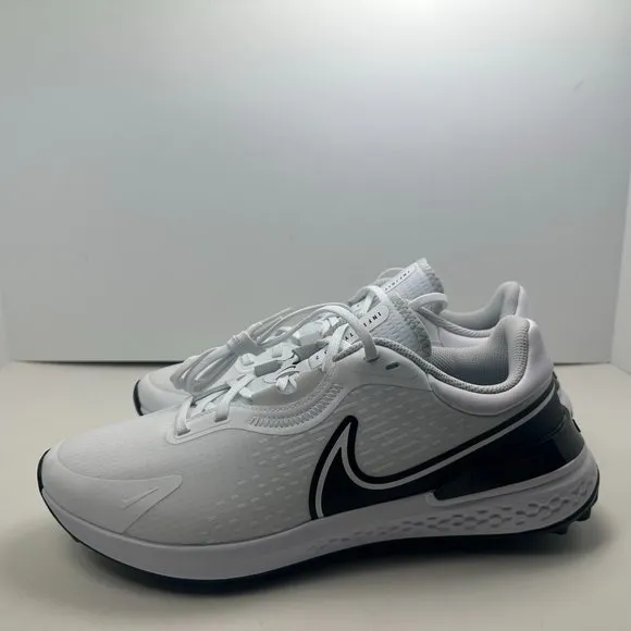 Nike Infinity Pro 2 Spikeless Golf Shoes White Black Men Size DJ5593-115