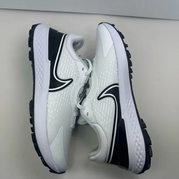 Nike Infinity Pro 2 Spikeless Golf Shoes White Black Men Size DJ5593-115