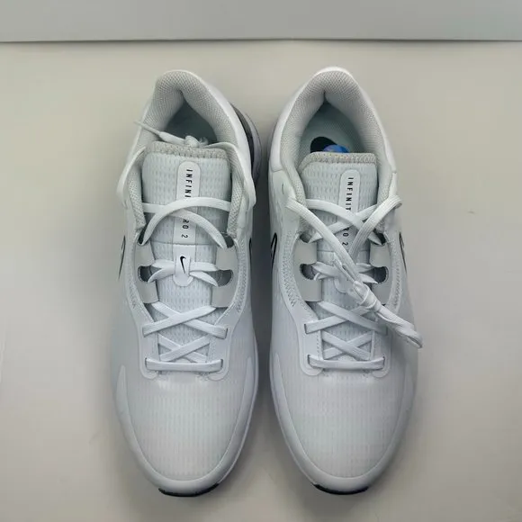 Nike Infinity Pro 2 Spikeless Golf Shoes White Black Men Size DJ5593-115