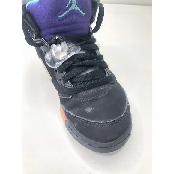Nike Jordan 5 Retro Top 3 CZ2989-001 Fire Red Metallic Grape US Size 3.5Y Youth