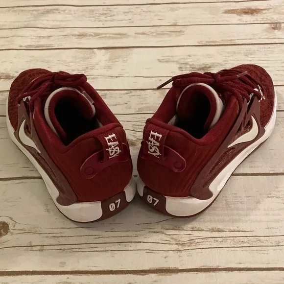 Nike Kevin Durant KD 15 TB Promo Low Team Basketball Sneakers Wine Red Size 6