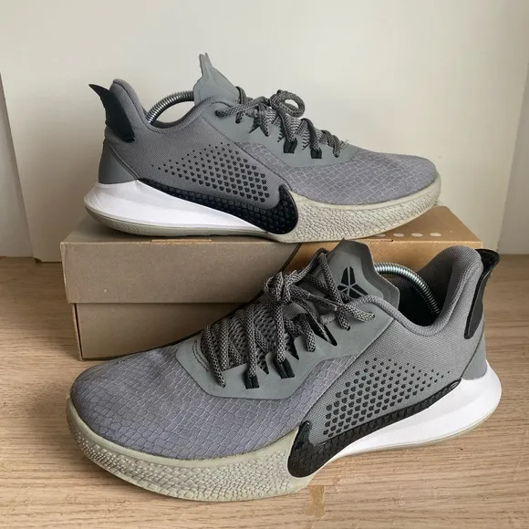 Nike Kobe Mamba Fury Wolf Grey/Black Men Running Shoes- Men 11