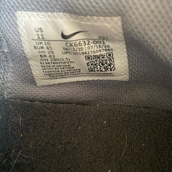 Nike Kobe Mamba Fury Wolf Grey/Black Men Running Shoes- Men 11