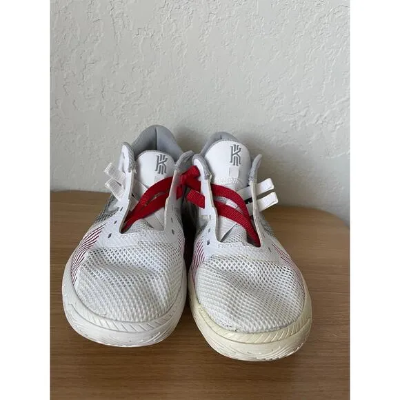 Nike Kyrie Flytrap 5 White Red Grey Basketball Shoes Sneakers