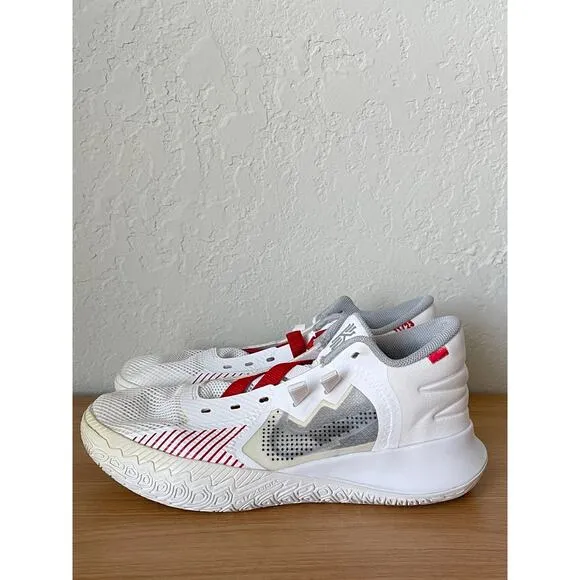 Nike Kyrie Flytrap 5 White Red Grey Basketball Shoes Sneakers