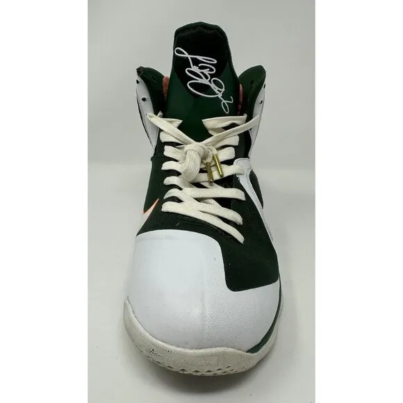 Nike Lebron James 9 Miami Hurricanes 2011 Sneakers Shoes Size 11.5 READ