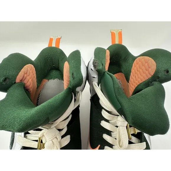 Nike Lebron James 9 Miami Hurricanes 2011 Sneakers Shoes Size 11.5 READ