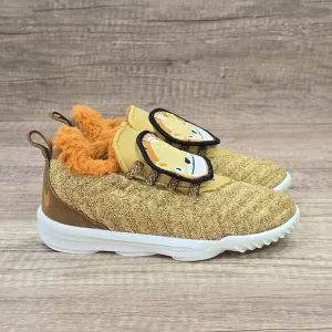 Nike LeBron Little Big CatsToddler's Size 10C Wheat Gold Sneakers (AT5709-700)