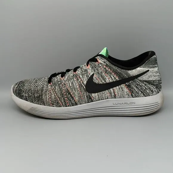 Nike LunarEpic Flyknit Low Gray Running Shoes 843764-100 Mens Size 12