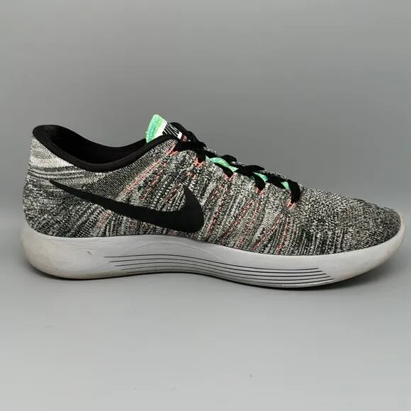 Nike LunarEpic Flyknit Low Gray Running Shoes 843764-100 Mens Size 12