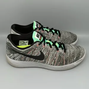 Nike LunarEpic Flyknit Low Gray Running Shoes 843764-100 Mens Size 12