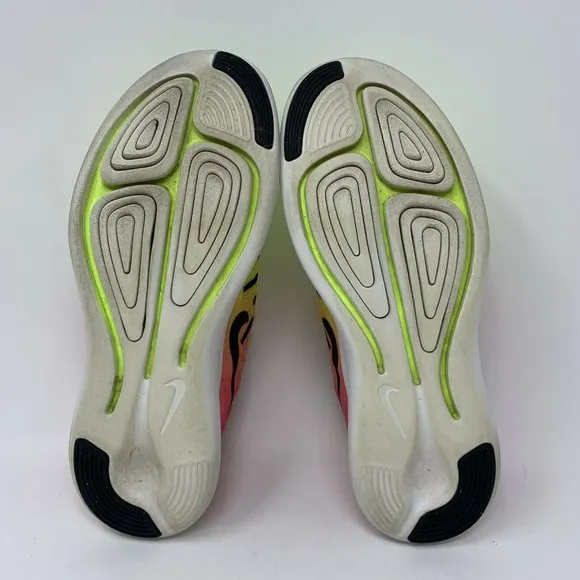 Nike Lunarstelos Running Shoes Mens Size 8 Pink/Neon Yellow 844738-999 Running