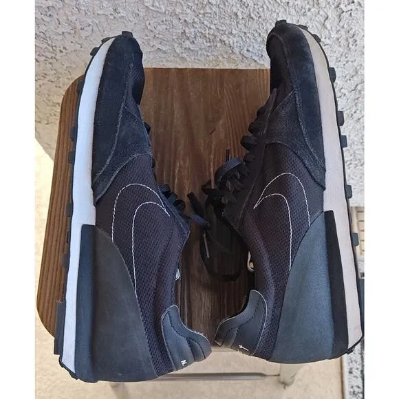 Nike Men's 11.5 DBreak-Type Black White Lace-Up Sneakers Shoes CT2556-002 Waffle