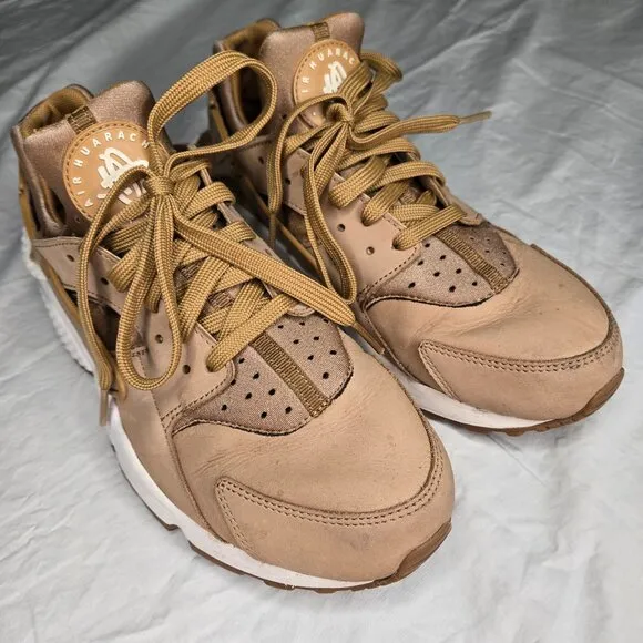 Nike Mens Air Huarache Brown Running Shoes Sneakers Size 9