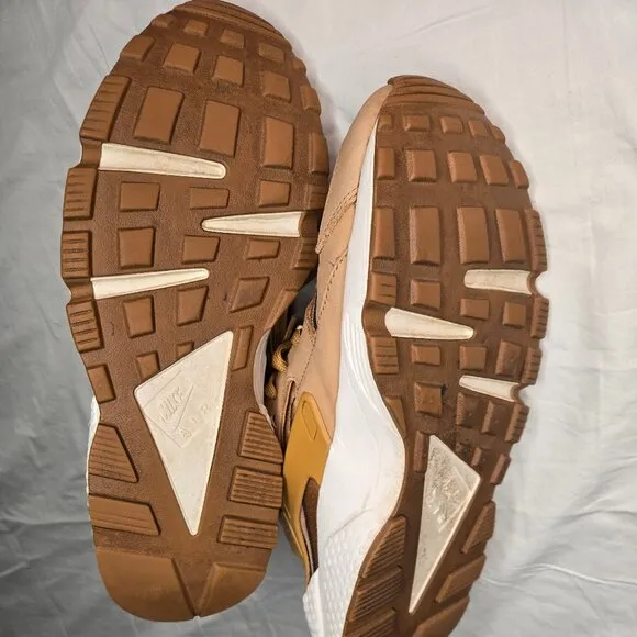 Nike Mens Air Huarache Brown Running Shoes Sneakers Size 9