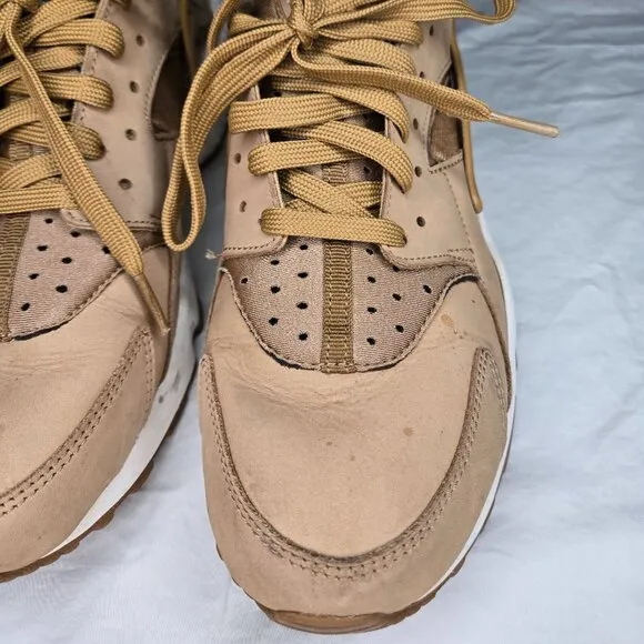 Nike Mens Air Huarache Brown Running Shoes Sneakers Size 9