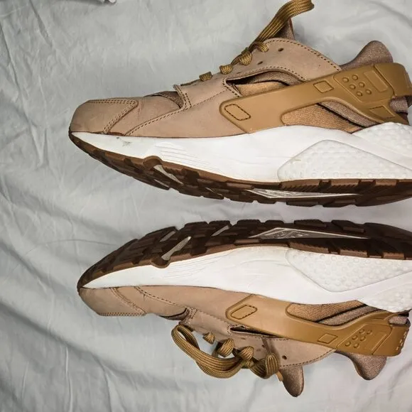Nike Mens Air Huarache Brown Running Shoes Sneakers Size 9