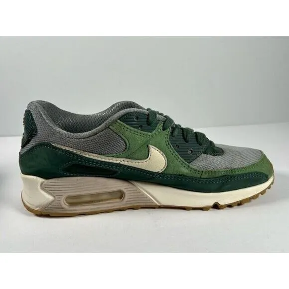 Nike Mens Air Max 90 Premium Shoes Sneakers Lace Up Low Top Pro Green Size 8