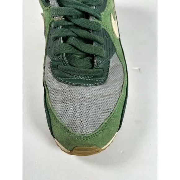 Nike Mens Air Max 90 Premium Shoes Sneakers Lace Up Low Top Pro Green Size 8
