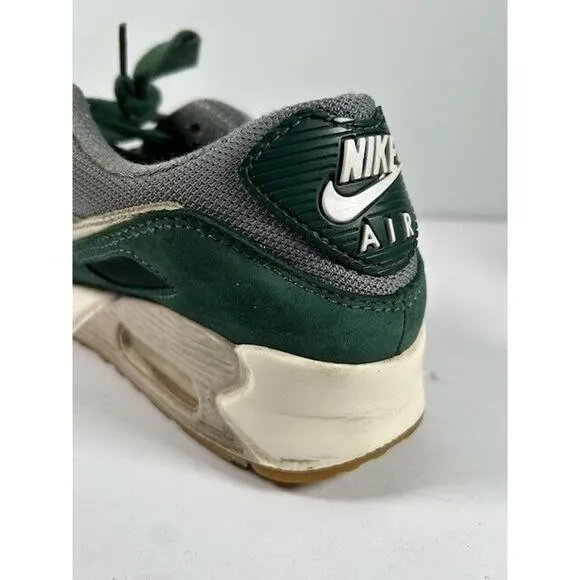 Nike Mens Air Max 90 Premium Shoes Sneakers Lace Up Low Top Pro Green Size 8
