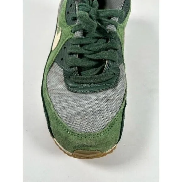 Nike Mens Air Max 90 Premium Shoes Sneakers Lace Up Low Top Pro Green Size 8