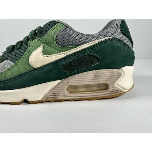 Nike Mens Air Max 90 Premium Shoes Sneakers Lace Up Low Top Pro Green Size 8