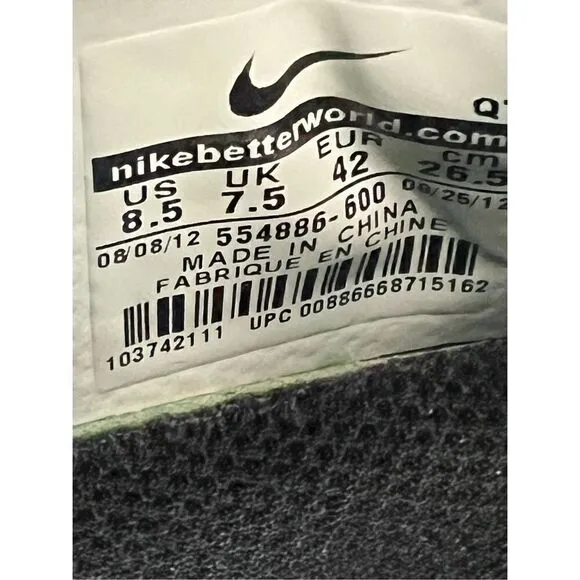 Nike Men's Air Max Running Shoes 554886-600 - Size 8.5 - RARE!