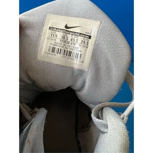 Nike Mens Air Max Premiere 653638-010 Gray Basketball Shoes Sneakers Size 11.5