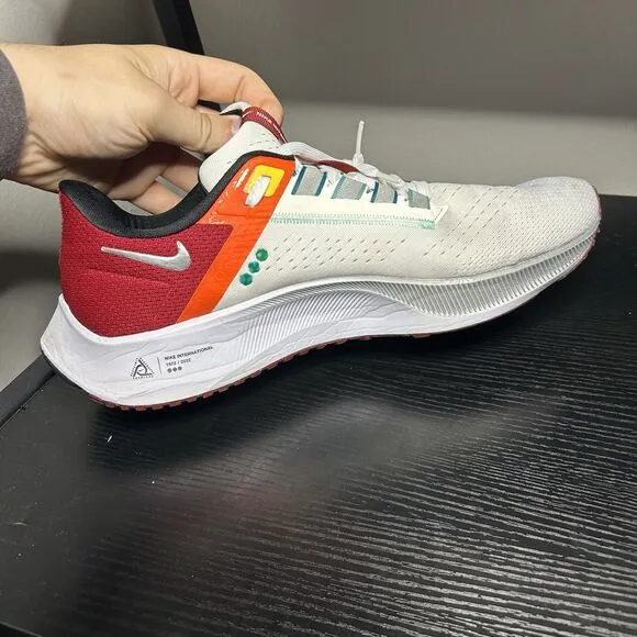 Nike Mens Air Zoom Pegasus 38 DQ4499-101 White Running Shoes Sneakers Size 13