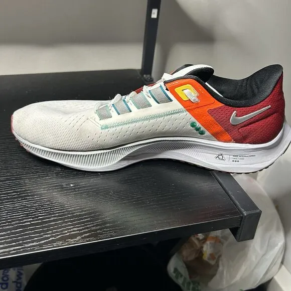 Nike Mens Air Zoom Pegasus 38 DQ4499-101 White Running Shoes Sneakers Size 13