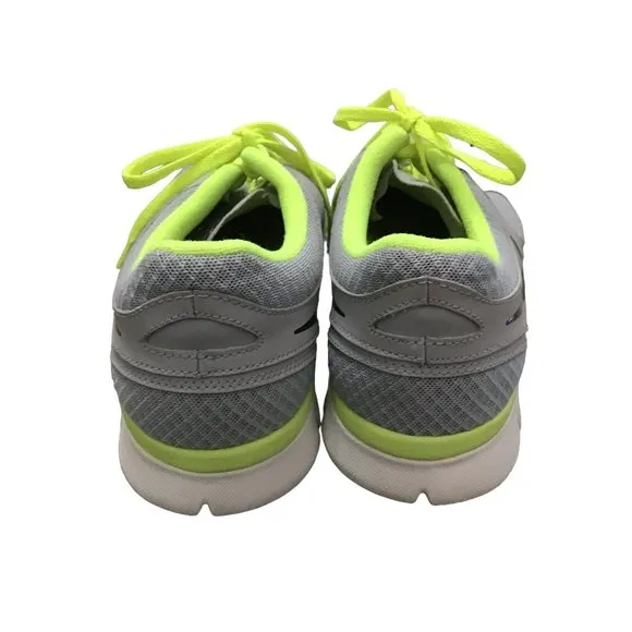 NIKE- MENS FLEX RUNNING ATHLETIC GRAY/YELLOW SNEAKER SHOES SIZE 12