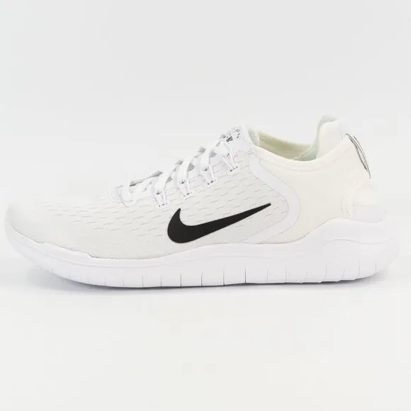 Nike Men's Free RN 2018 'White / Black' Running Shoe 942836-100 Multi-Size
