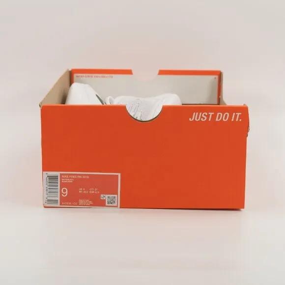 Nike Men's Free RN 2018 'White / Black' Running Shoe 942836-100 Multi-Size