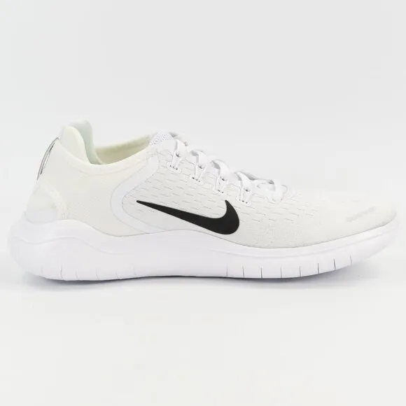 Nike Men's Free RN 2018 'White / Black' Running Shoe 942836-100 Multi-Size