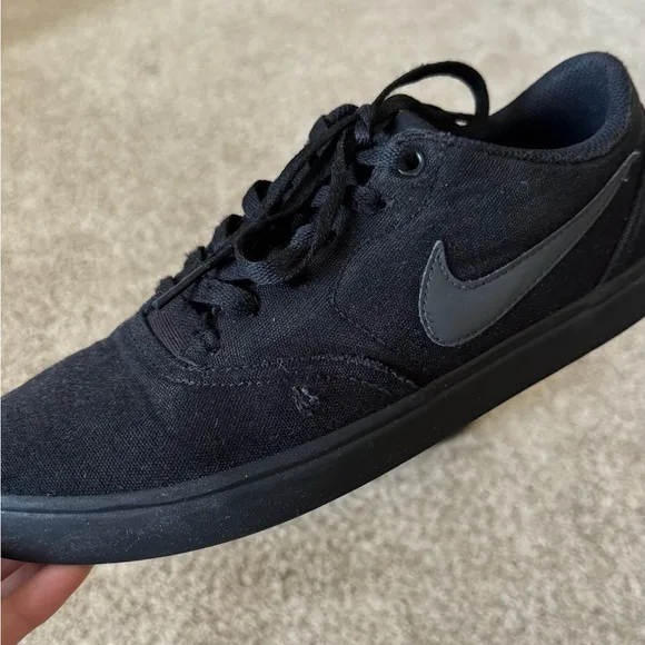 NIKE MENS SB CHECK SOLARSOFT SNEAKER - BLACK sneakers shoes size 8.5