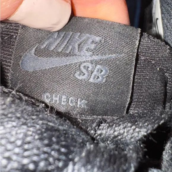 NIKE MENS SB CHECK SOLARSOFT SNEAKER - BLACK sneakers shoes size 8.5