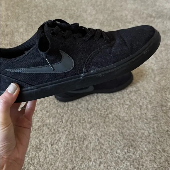 NIKE MENS SB CHECK SOLARSOFT SNEAKER - BLACK sneakers shoes size 8.5