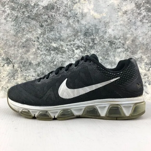 Nike Men's Size 7 Air Max Tailwind 7 Black Lace-Up Running Sneakers 683632-001