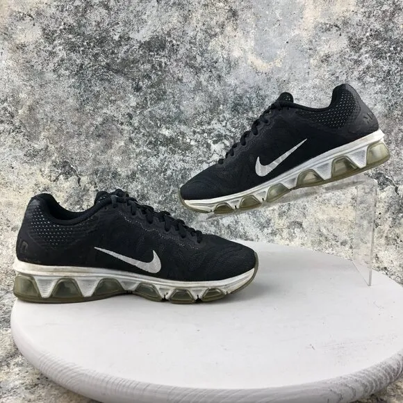 Nike Men's Size 7 Air Max Tailwind 7 Black Lace-Up Running Sneakers 683632-001
